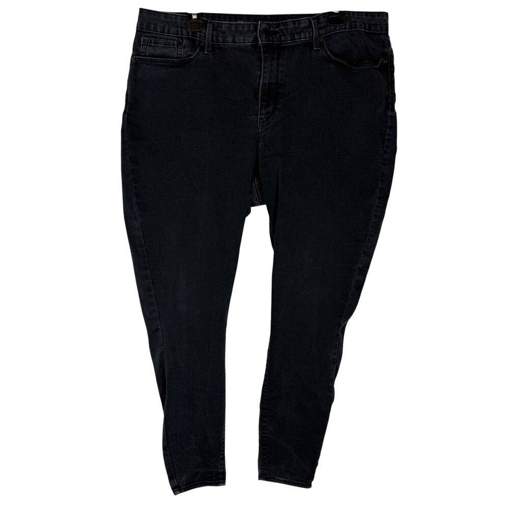 Signature By Levi Strauss Jeans Womens 18 Black‎ Denim Stretch Modern Skinny Leg